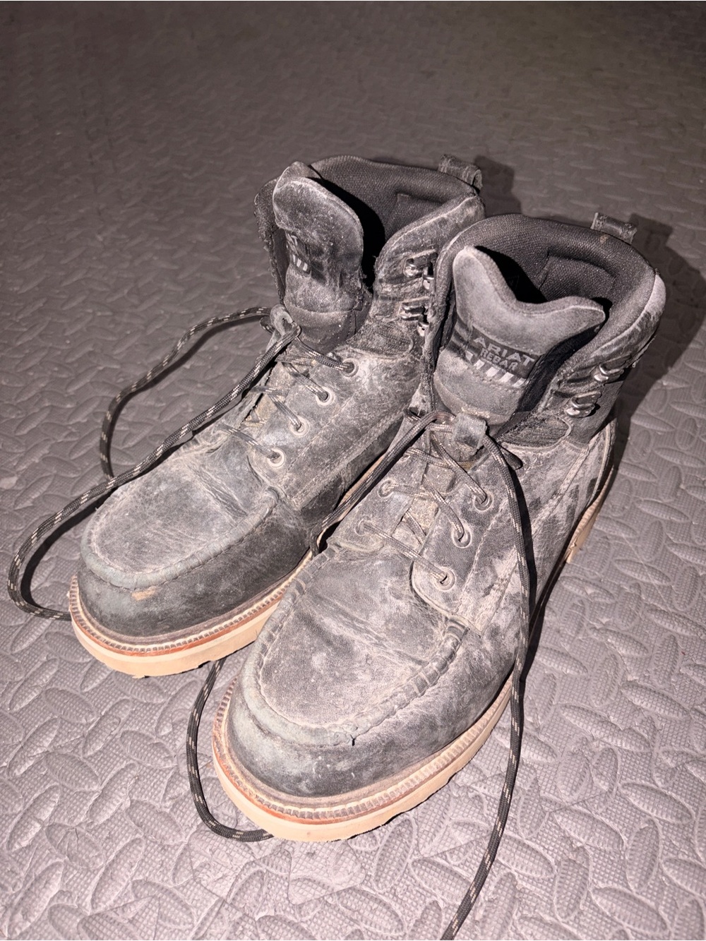 Ariat Men's Black and Tan Work Boots